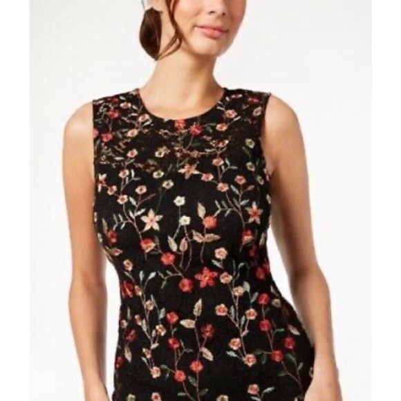 🌼Calvin Klein Black Floral Dress🌼 - Picture 2 of 6